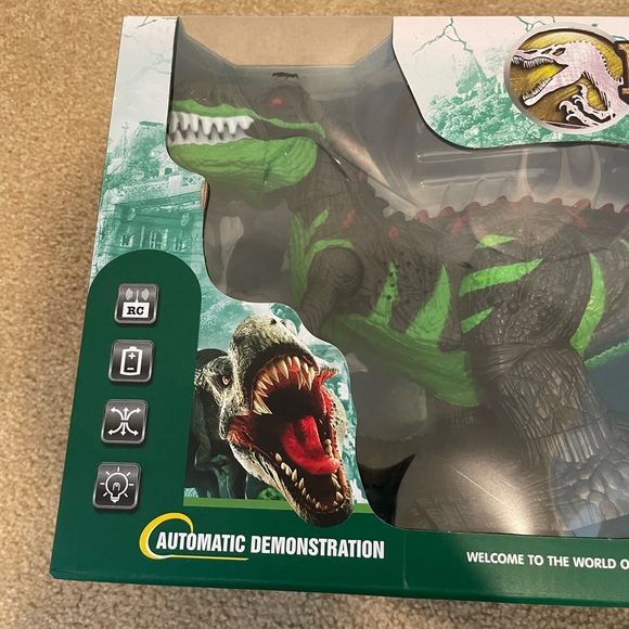 TEMI - Dinosaur Remote Control Toy - Lights & Sounds! - New In Box w/ Handle - Picture 9 of 9